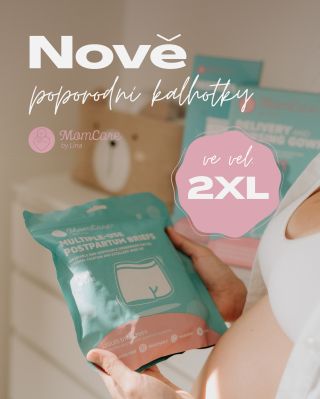 Vyslyšeli jsme vaše přání a poporodní kalhotky nově na e-shopu najdete i ve vel. 2XL👀🫶🏼💫 #momcareczsk #momcare